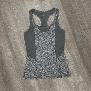 Reebok Space Dye Gray Running Athletic Tank Size XS